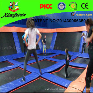 Professional Trampoline Manufacturer Trampoline Park with Design Provided